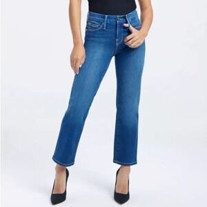 Good American Womens Good Petite Straight Jeans Body Sculpting Size 20
